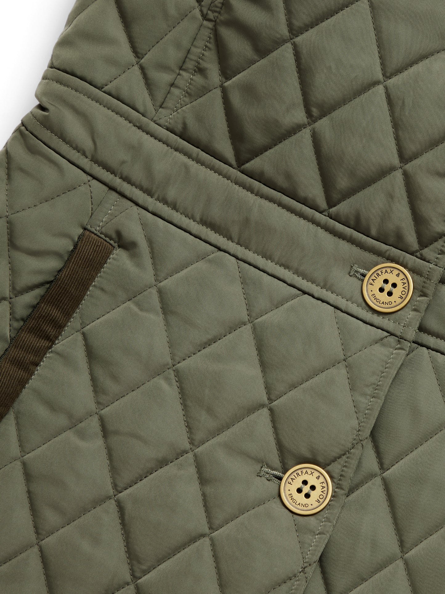 The Bella Quilted Gilet - Sage