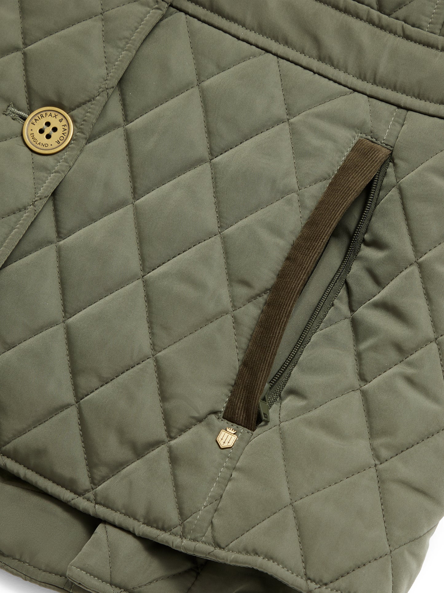 The Bella Quilted Gilet - Sage