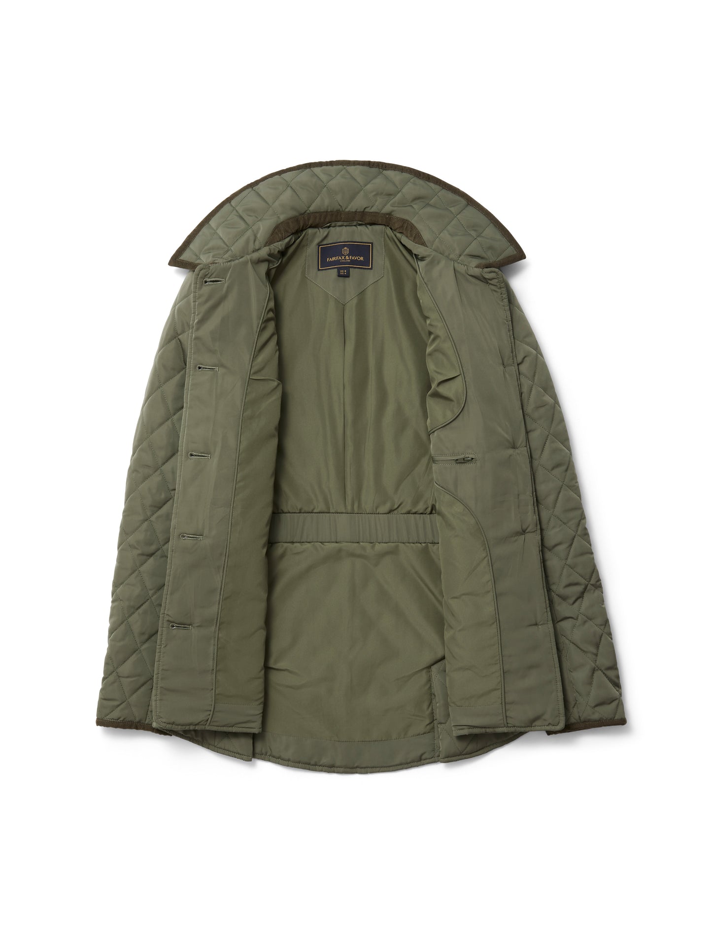 The Bella Quilted Jacket - Sage