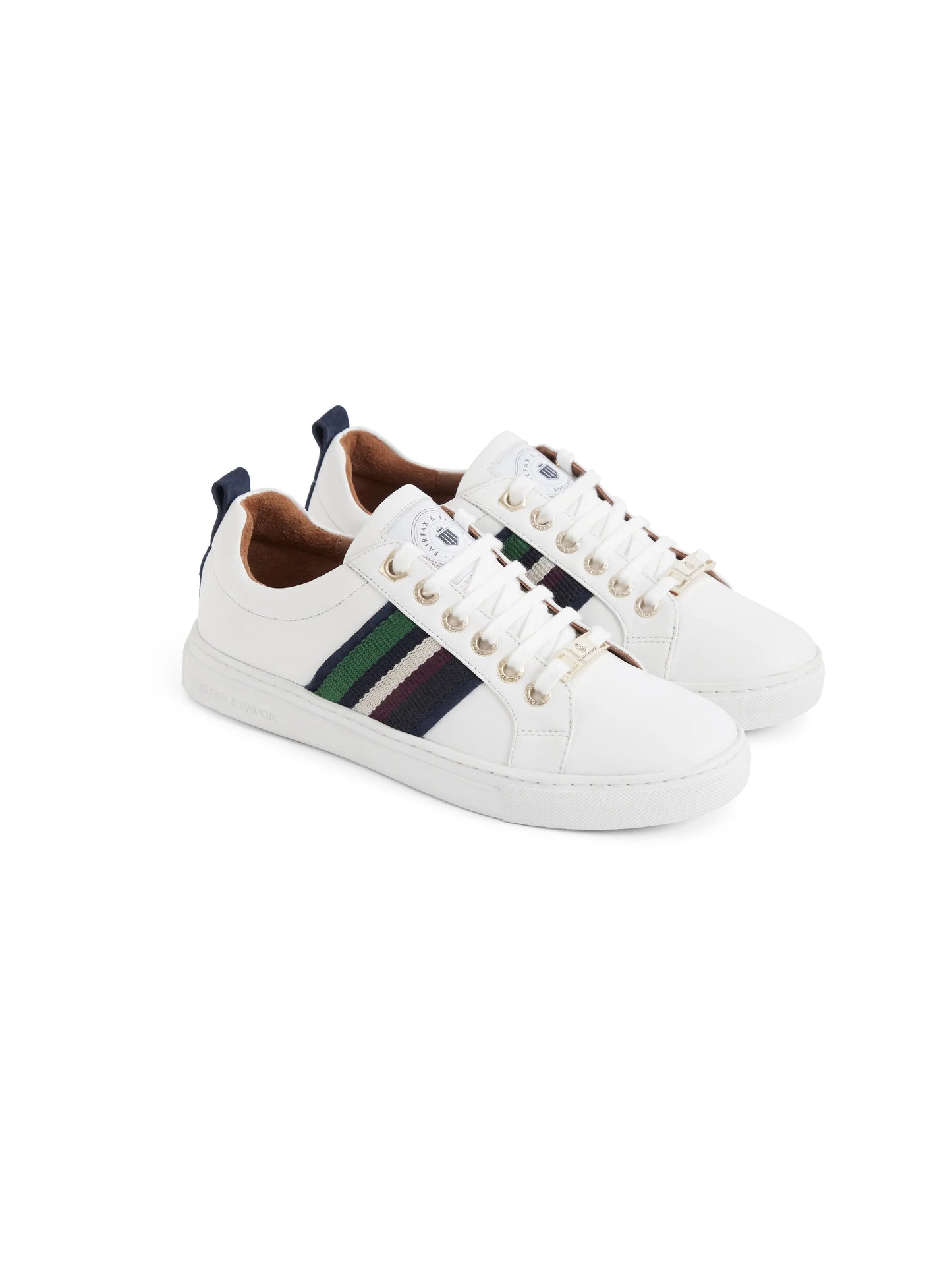 Boston Trainer - White Leather