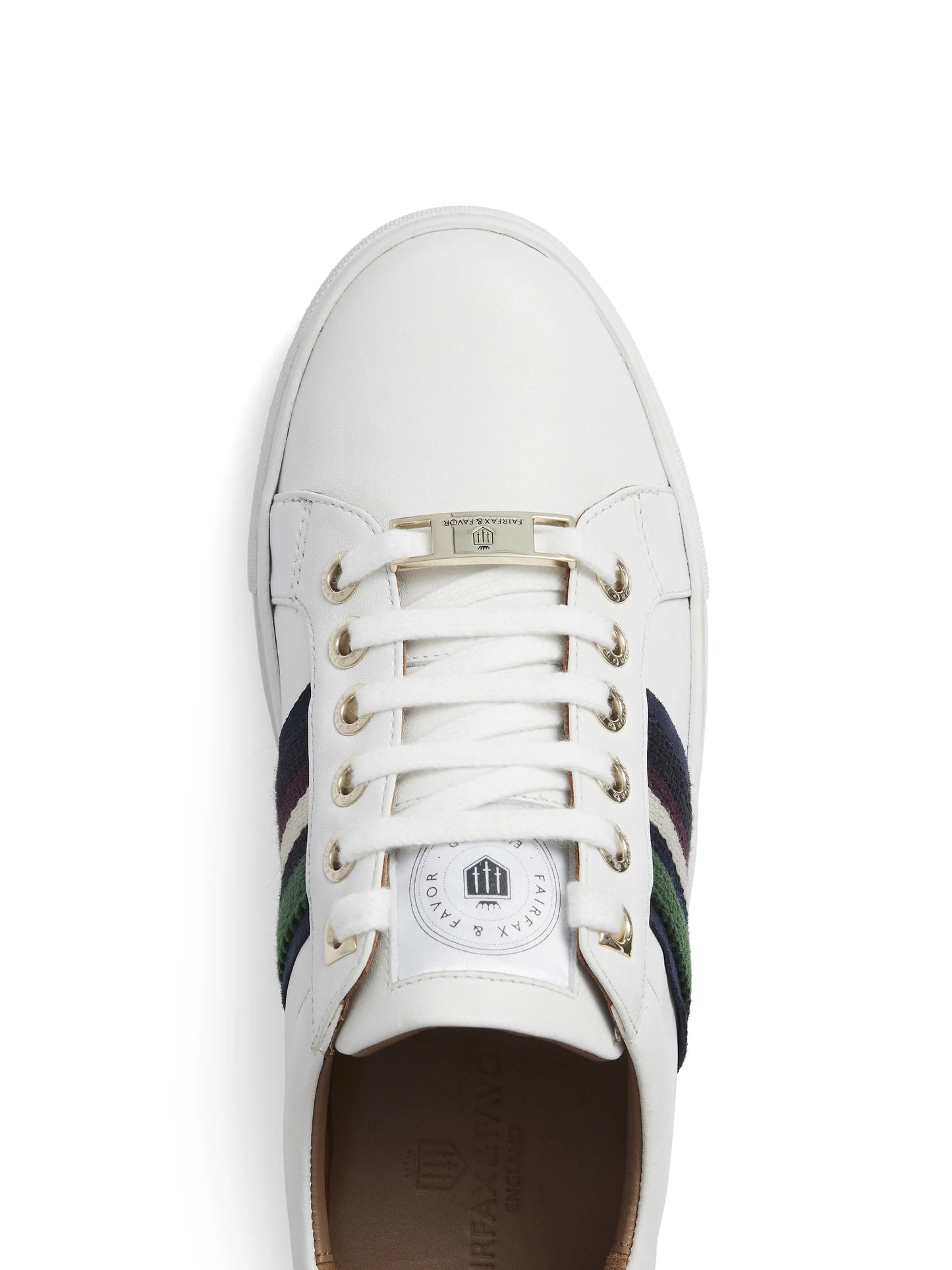 Boston Trainer - White Leather