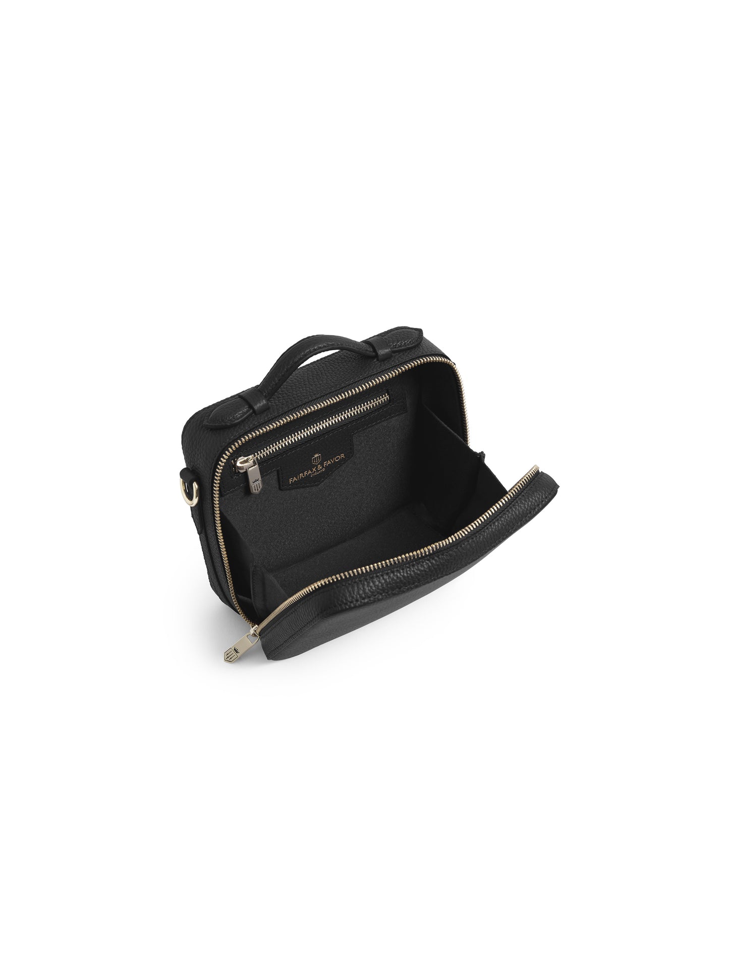 Buckingham Cross Body Bag - Black Leather