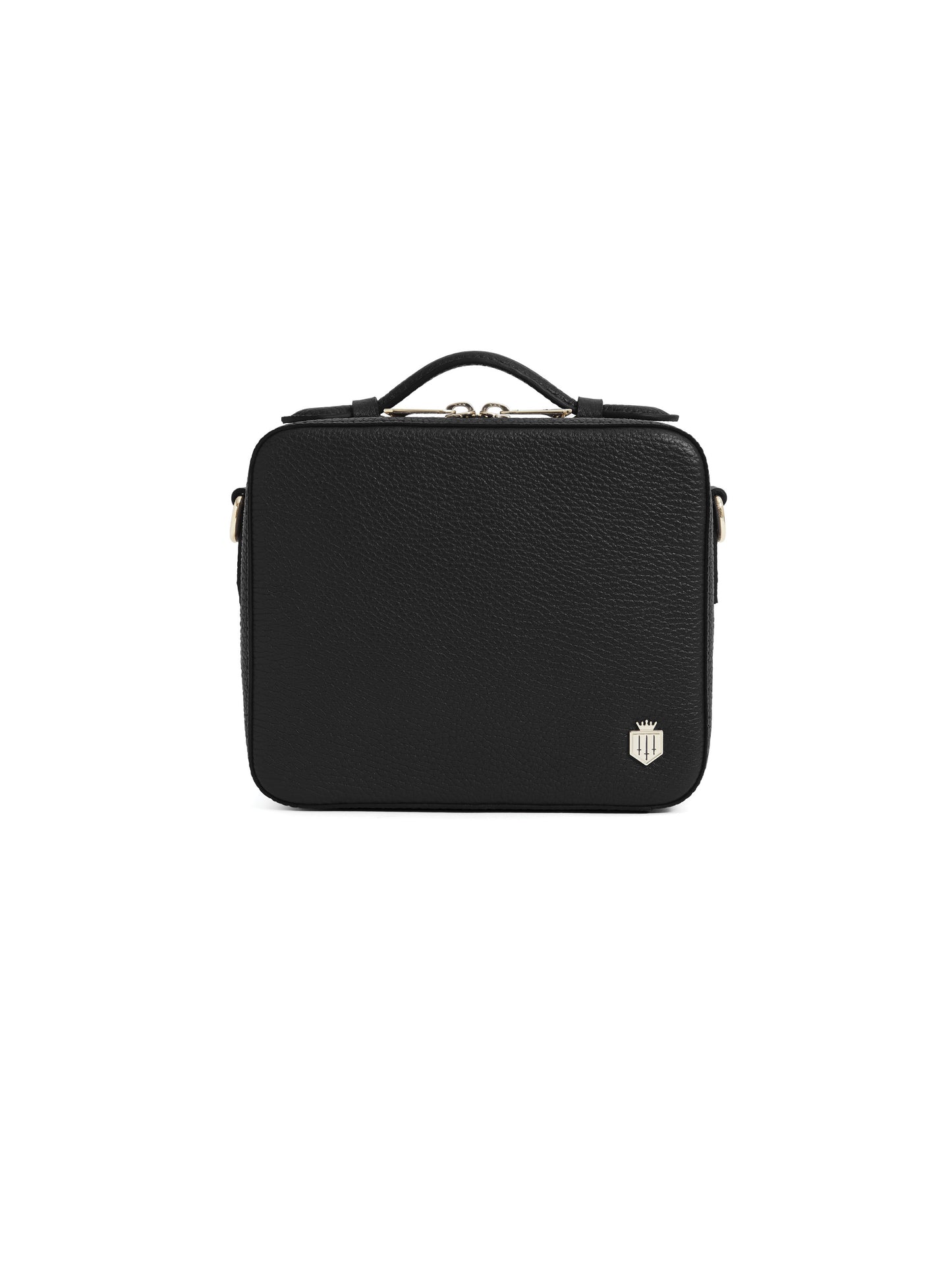 Buckingham Cross Body Bag - Black Leather