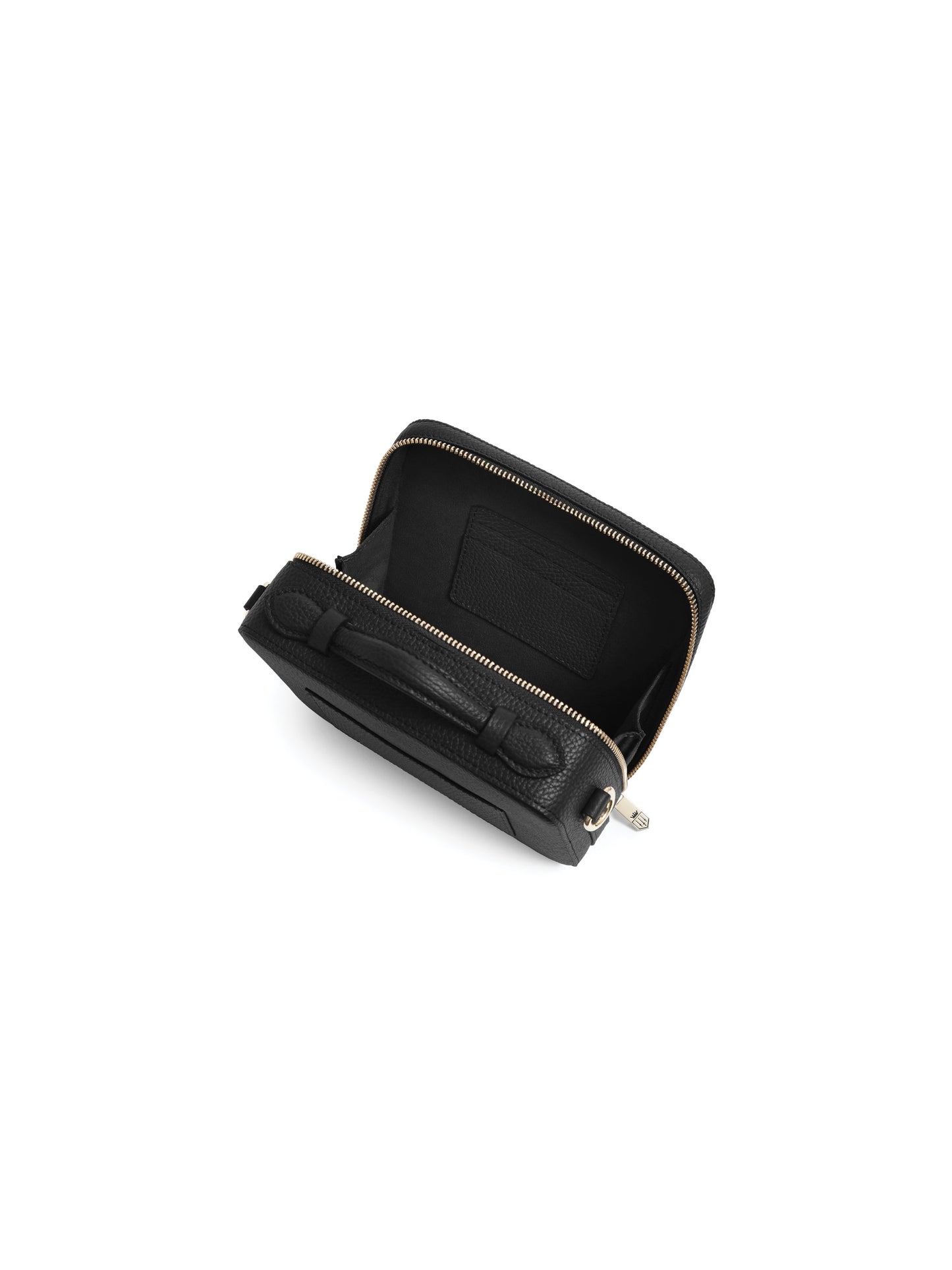 Buckingham Cross Body Bag - Black Leather