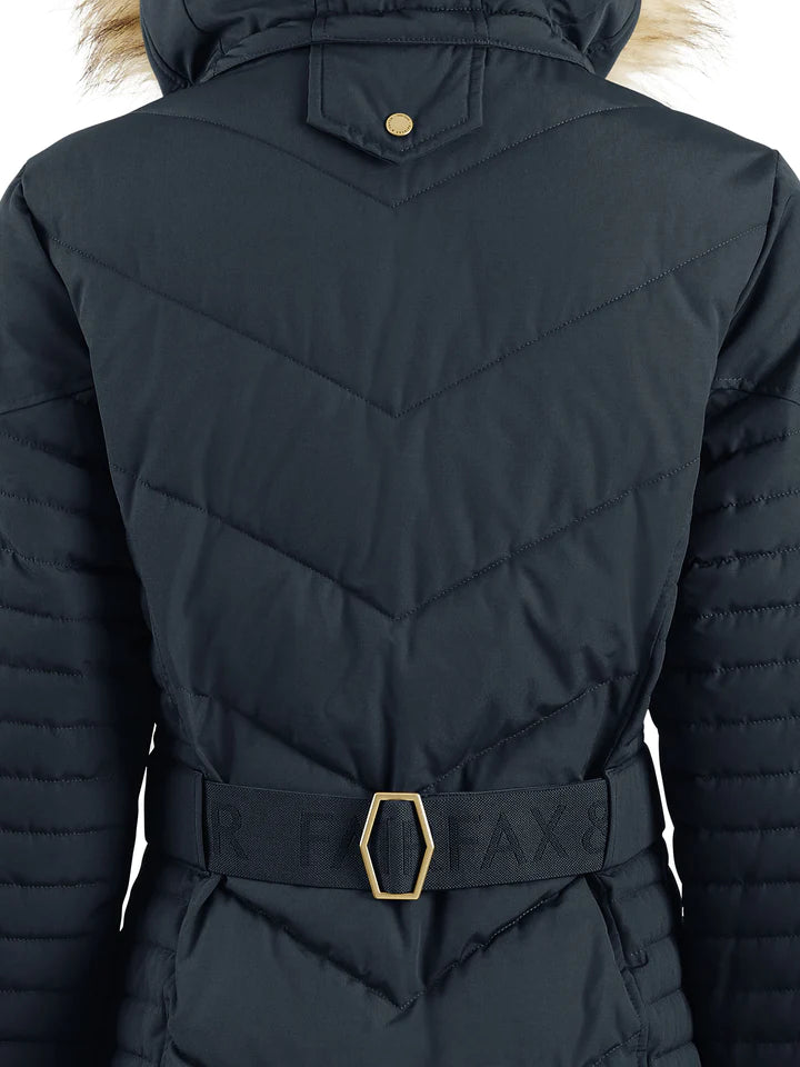 Charlotte Padded Longline Coat - Navy