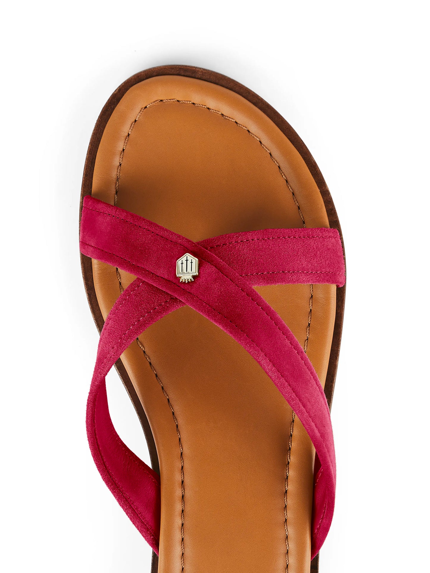 Holkham Sandal - Cherry Suede