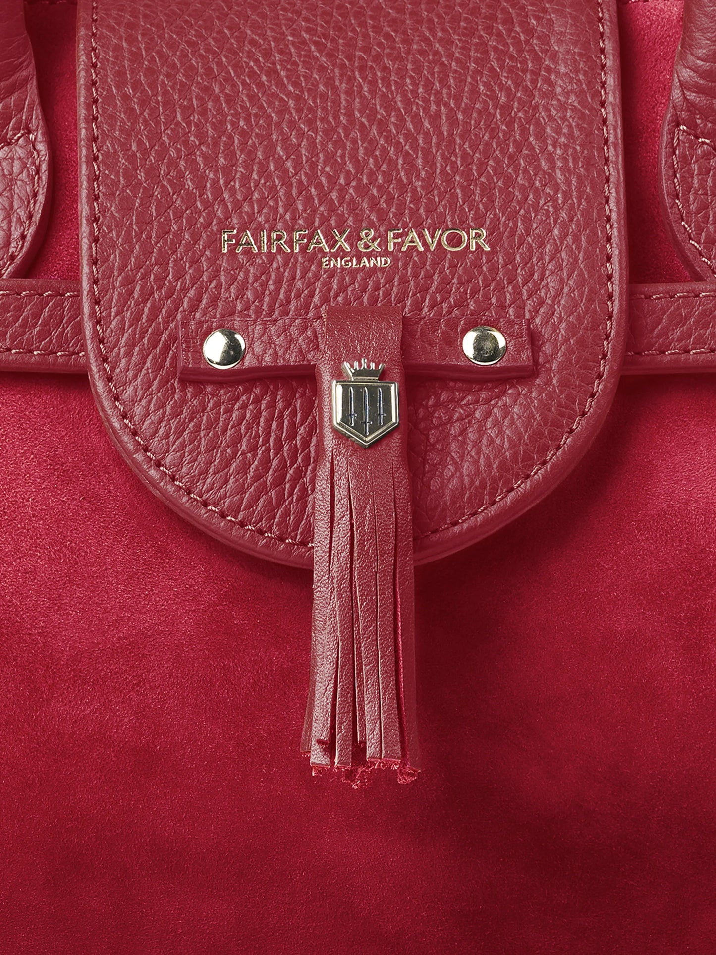 Mini Windsor Handbag - Cherry Suede