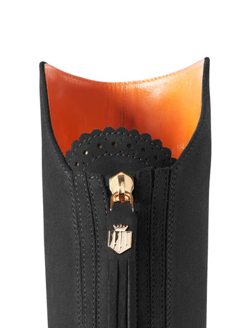 Amira Over-the-Knee Boot - Black Suede