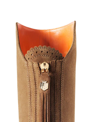 Amira Over-the-Knee Boot - Tan Suede