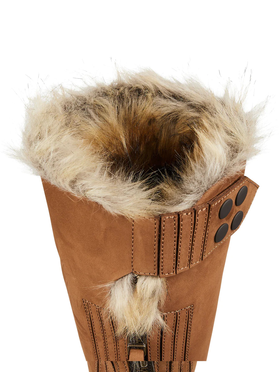 Over the Knee Verbier - Tan Nubuck