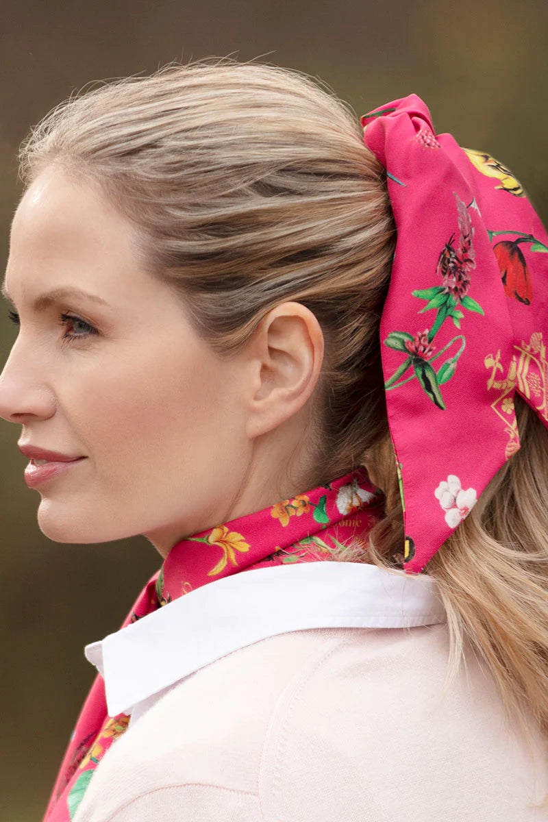 Silk Scrunchie - Dreams Can Come True - Peony