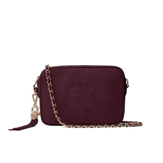 Finsbury Cross Body Bag - Plum Suede