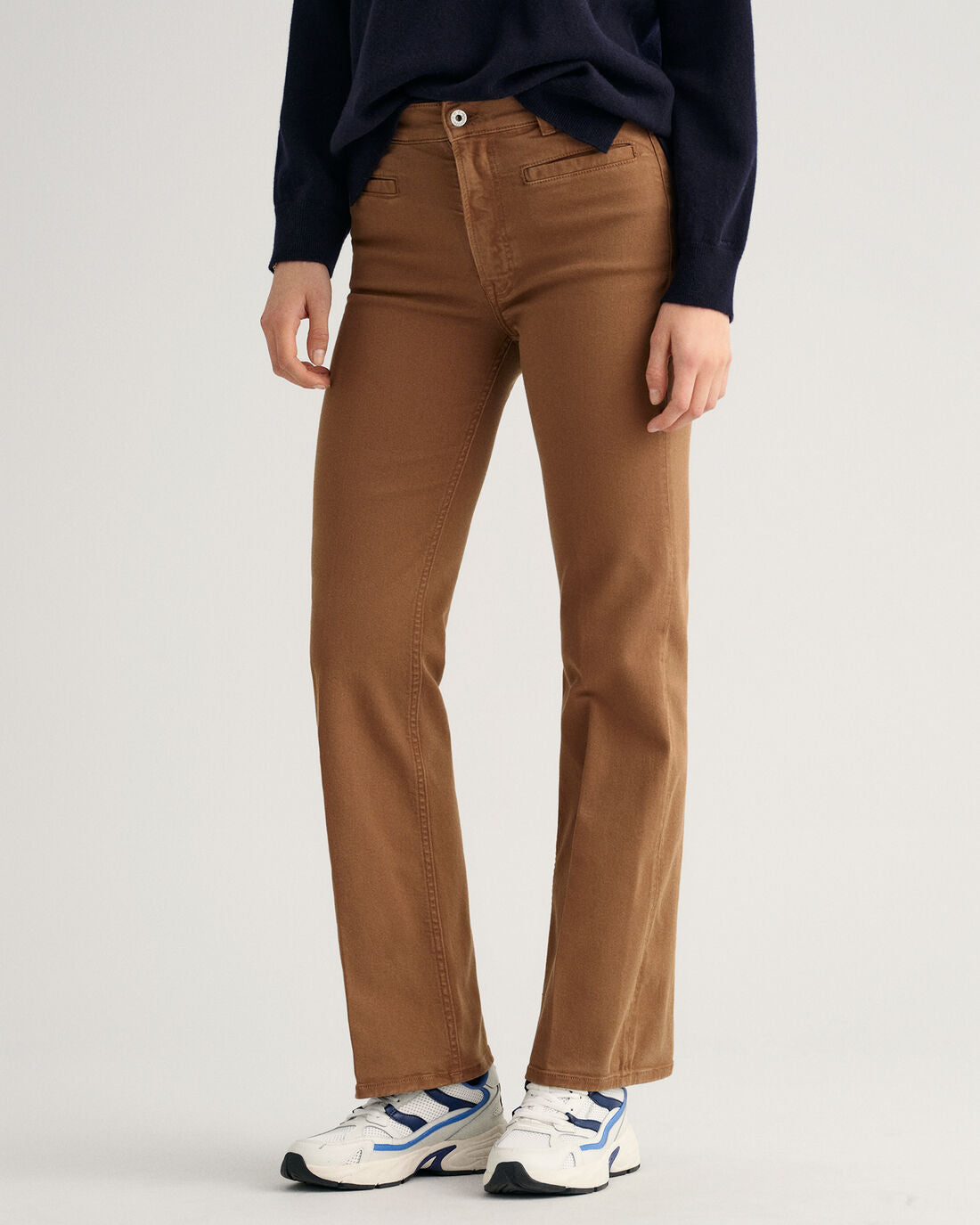 Flare Colour Jeans - Roasted Walnut