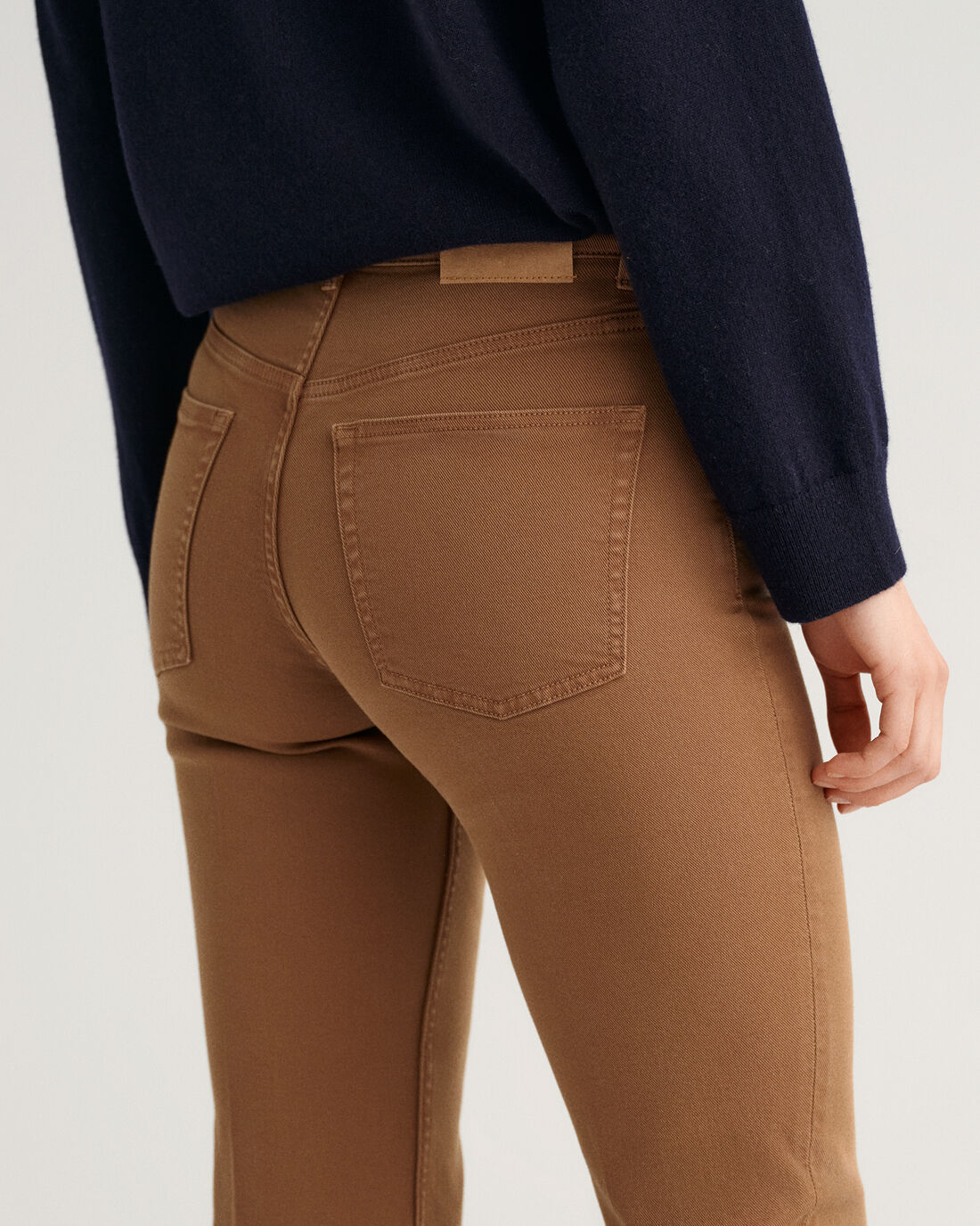 Flare Colour Jeans - Roasted Walnut