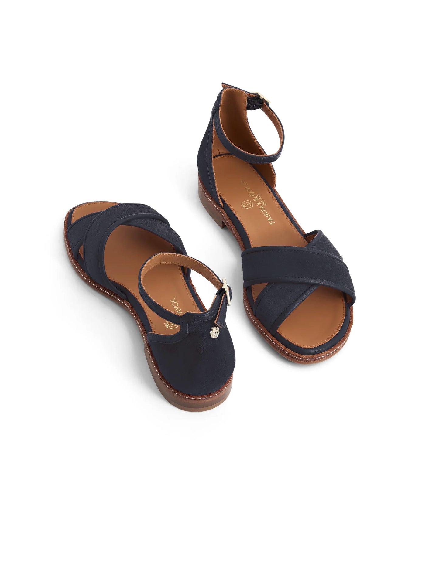 Valencia Sandal - Navy Suede