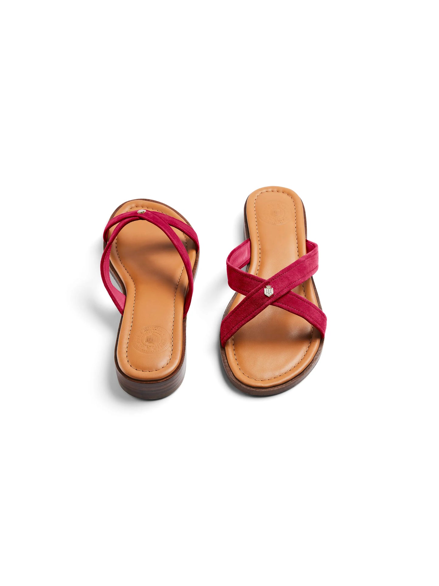 Holkham Sandal - Cherry Suede