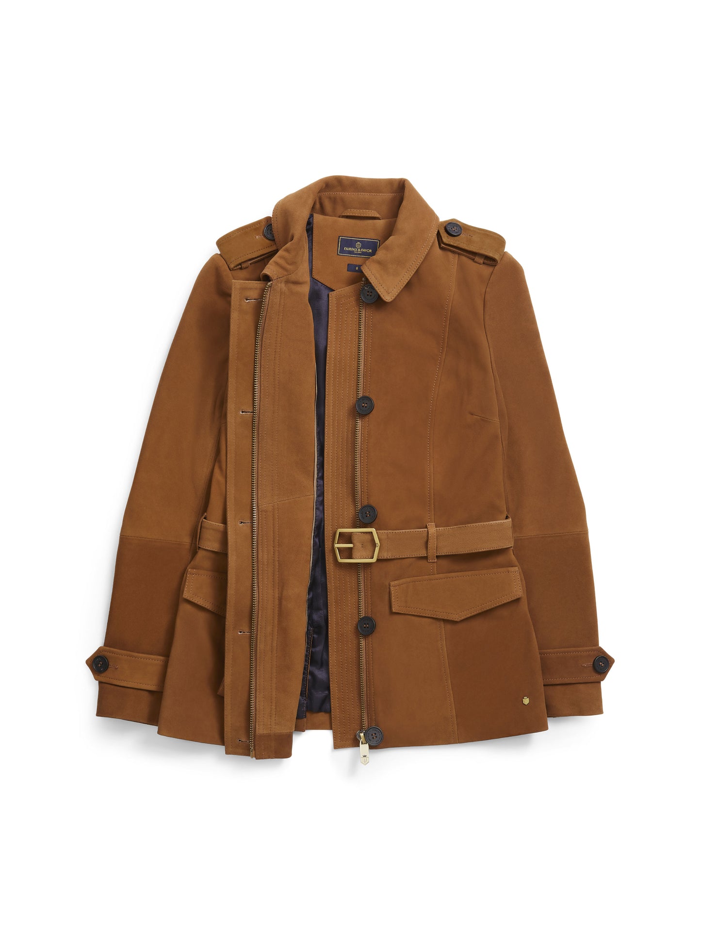 The Frances Jacket - Tan Suede
