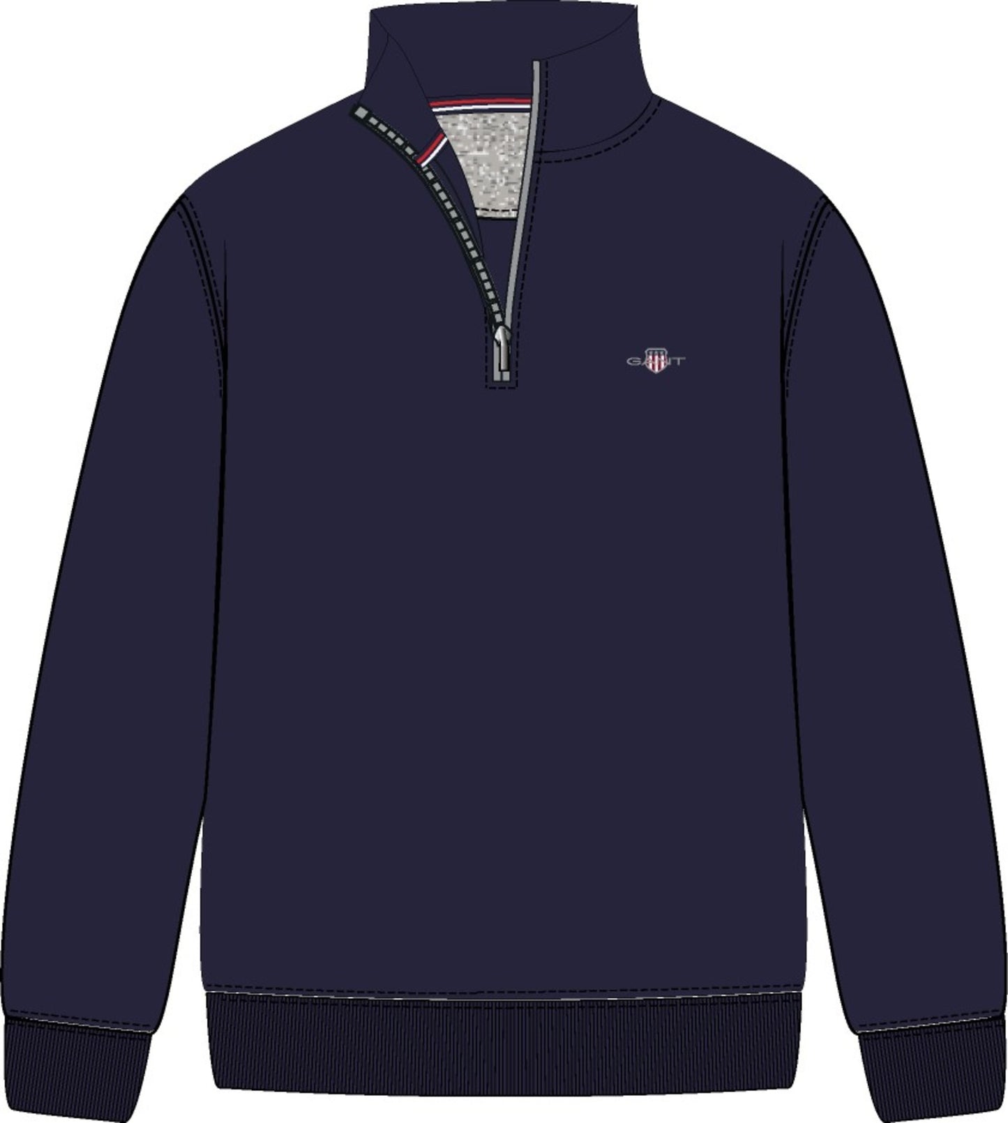 Shield Half-Zip Sweatshirt - Evening Blue