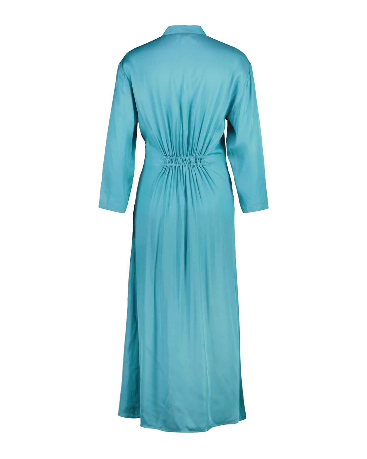 Gathered Dress - Tropic Blue