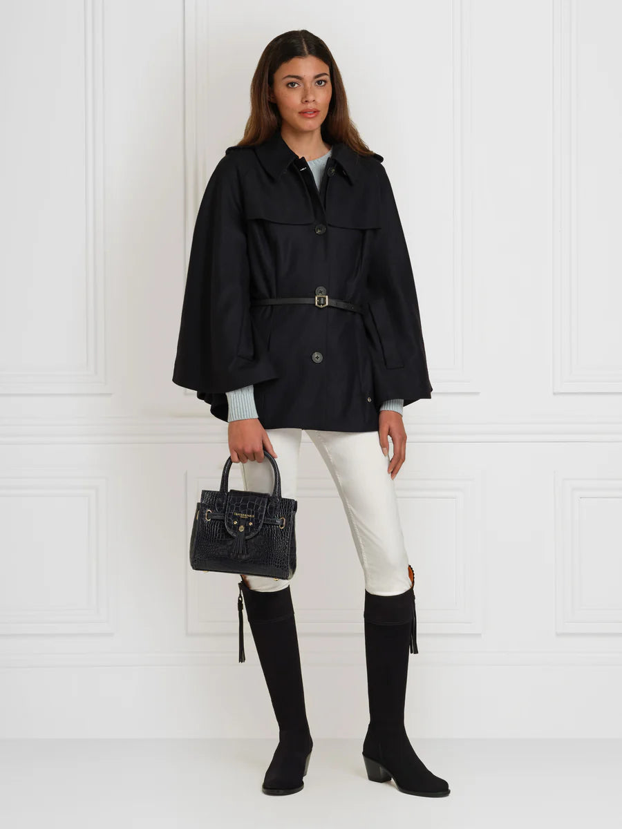 Heeled Regina - Navy Suede