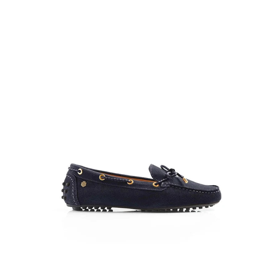 Henley Driver - Navy Suede