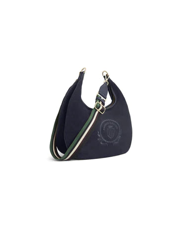 Richmond Hobo Bag - Navy Suede