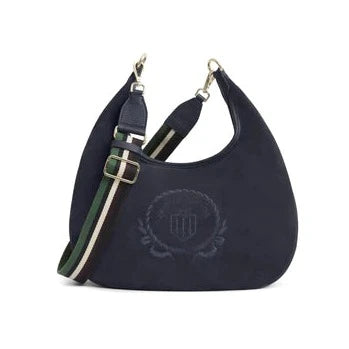 Richmond Hobo Bag - Navy Suede