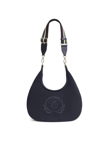 Richmond Hobo Bag - Navy Suede