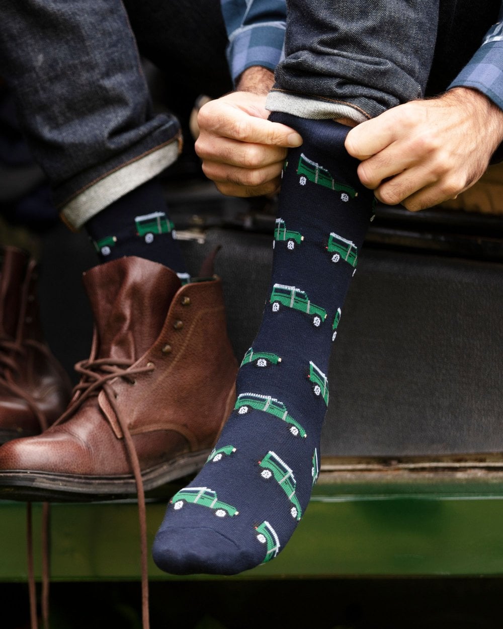 Defender Cotton Socks - Navy