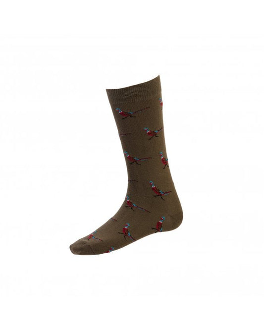 Pheasant Short Socks - Spruce