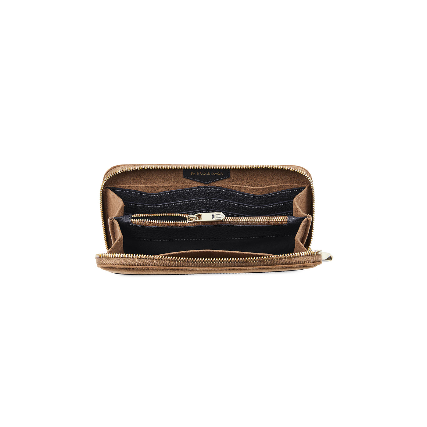 Salisbury Purse - Tan/Navy Suede