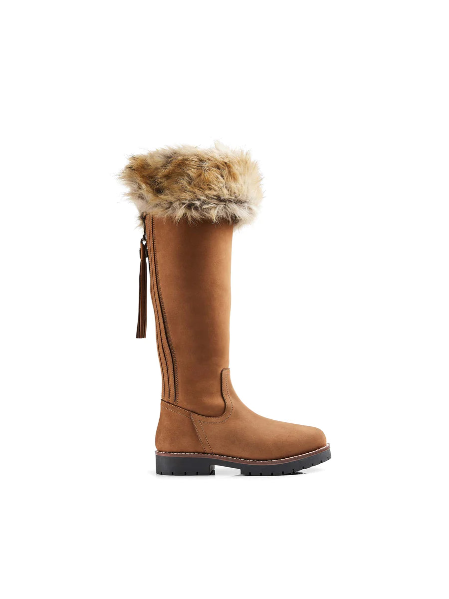 Over the Knee Verbier - Tan Nubuck