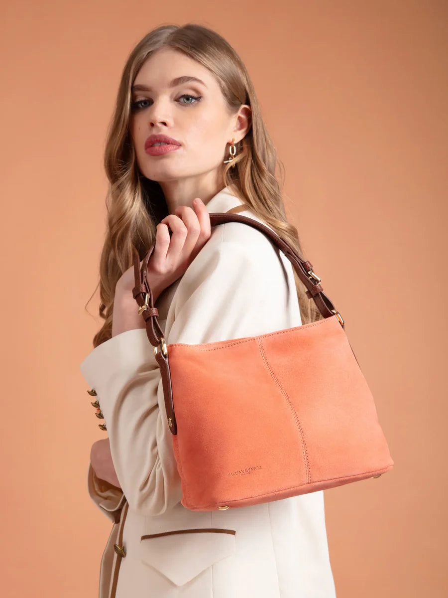 Mini Tetbury Handbag - Melon Suede