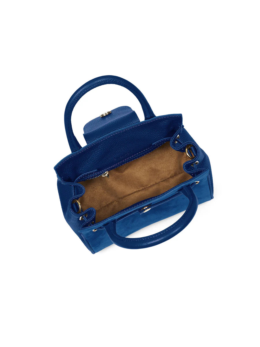 Mini Windsor Handbag - Porto Blue Suede