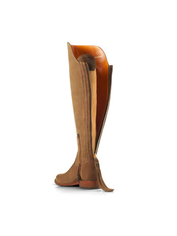 Amira Over-the-Knee Boot - Tan Suede