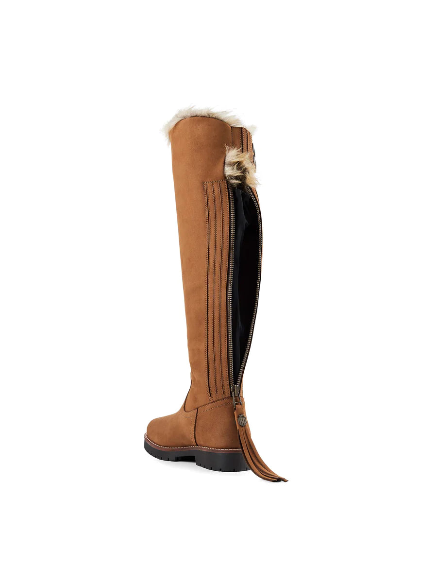 Over the Knee Verbier - Tan Nubuck