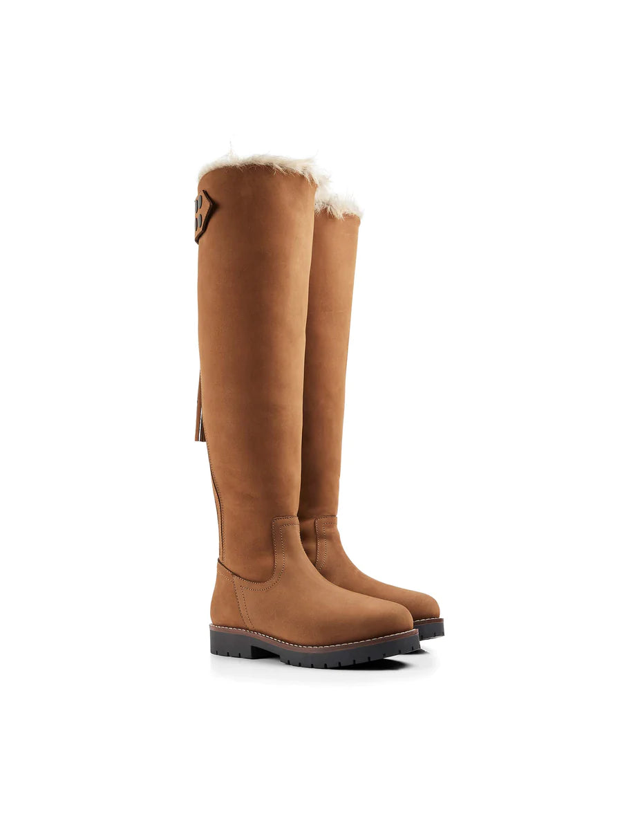 Over the Knee Verbier - Tan Nubuck