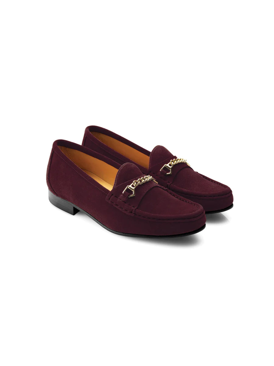 Apsley Loafer - Plum Suede