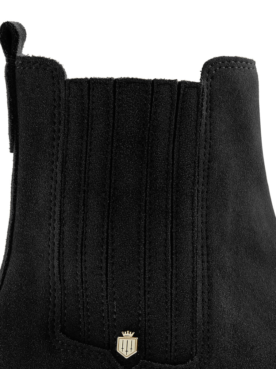 Rockingham Chelsea Boot - Black Suede