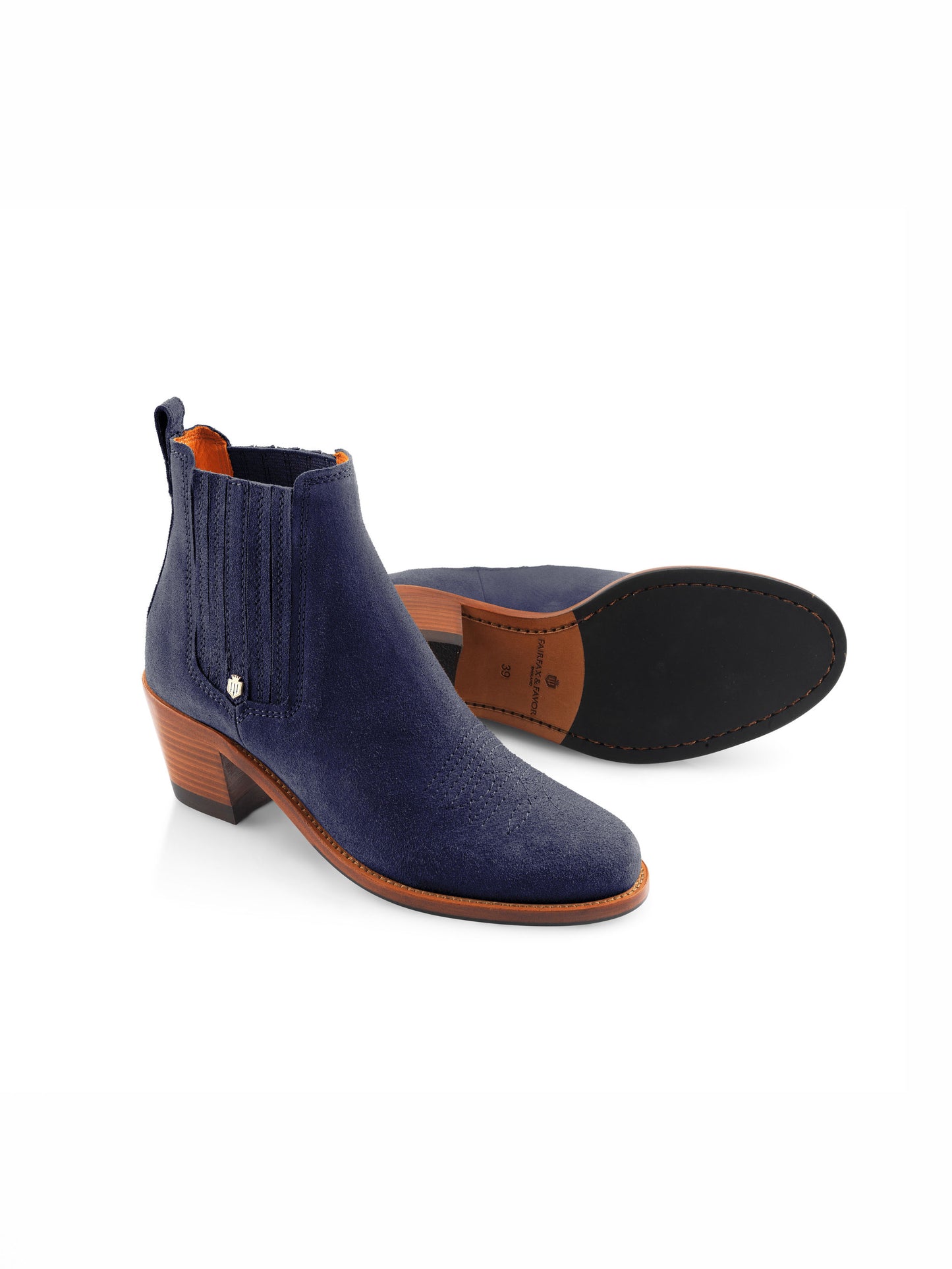 Rockingham Ankle Boot - Ink Suede