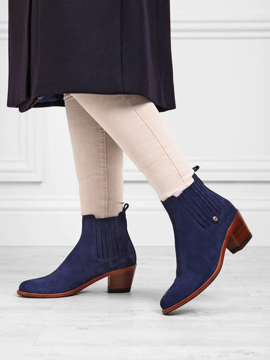 Rockingham Ankle Boot - Ink Suede