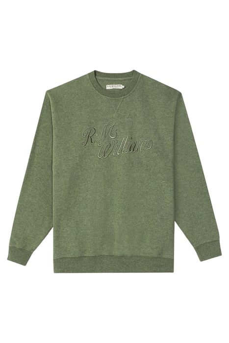 Men's Script Crew Neck - Khaki