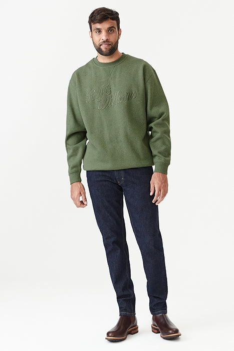 Men's Script Crew Neck - Khaki