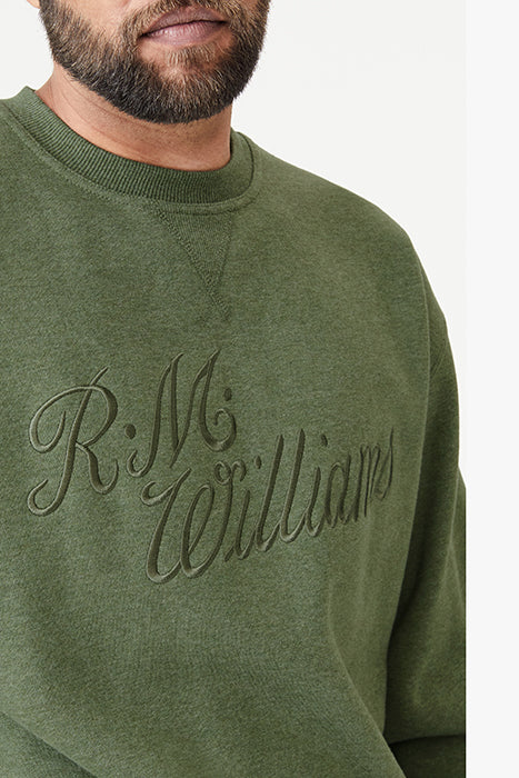 Men's Script Crew Neck - Khaki