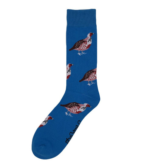 Blue Partridge Socks - Adult