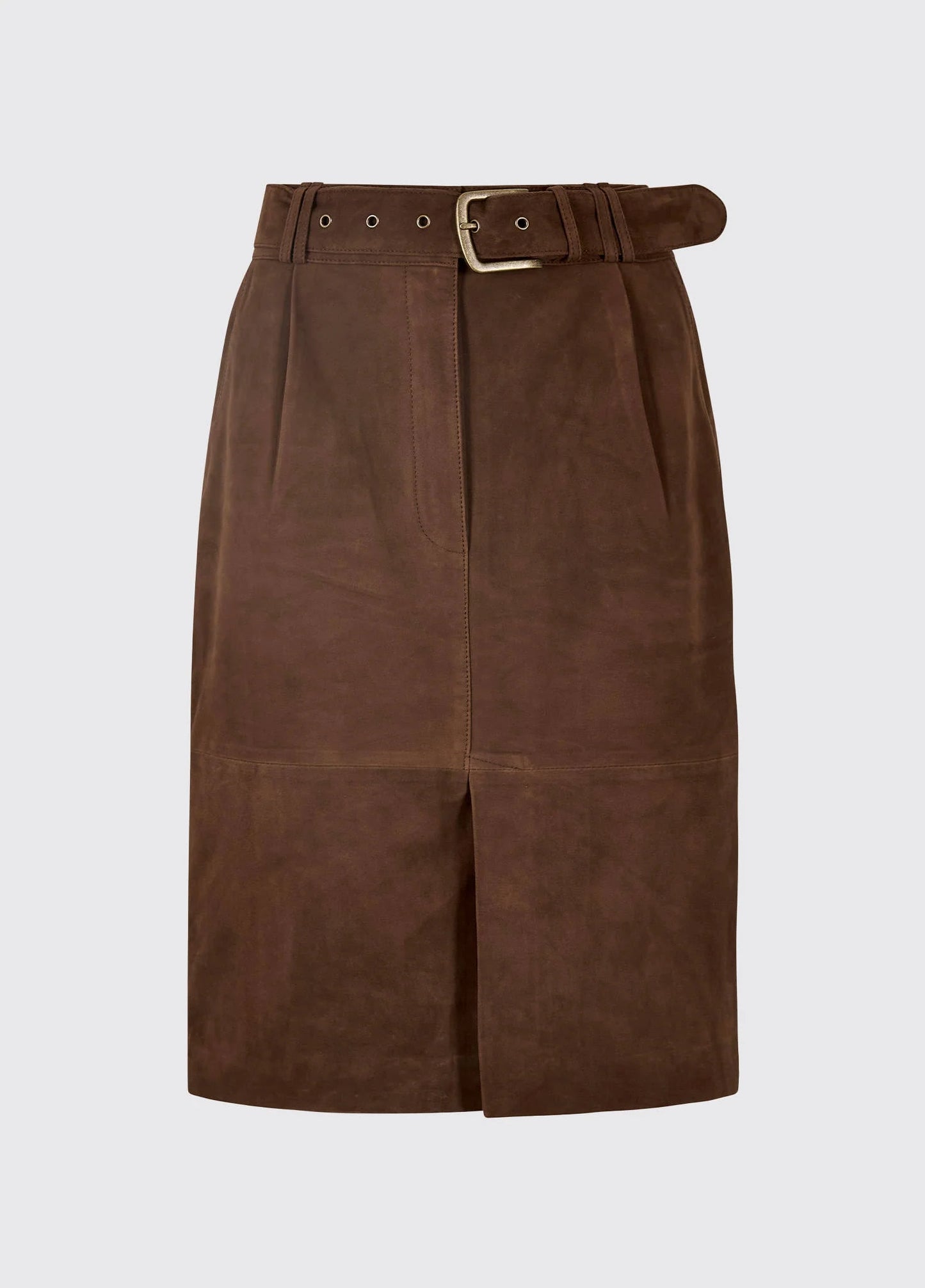 Sullivan Suede Skirt - Walnut