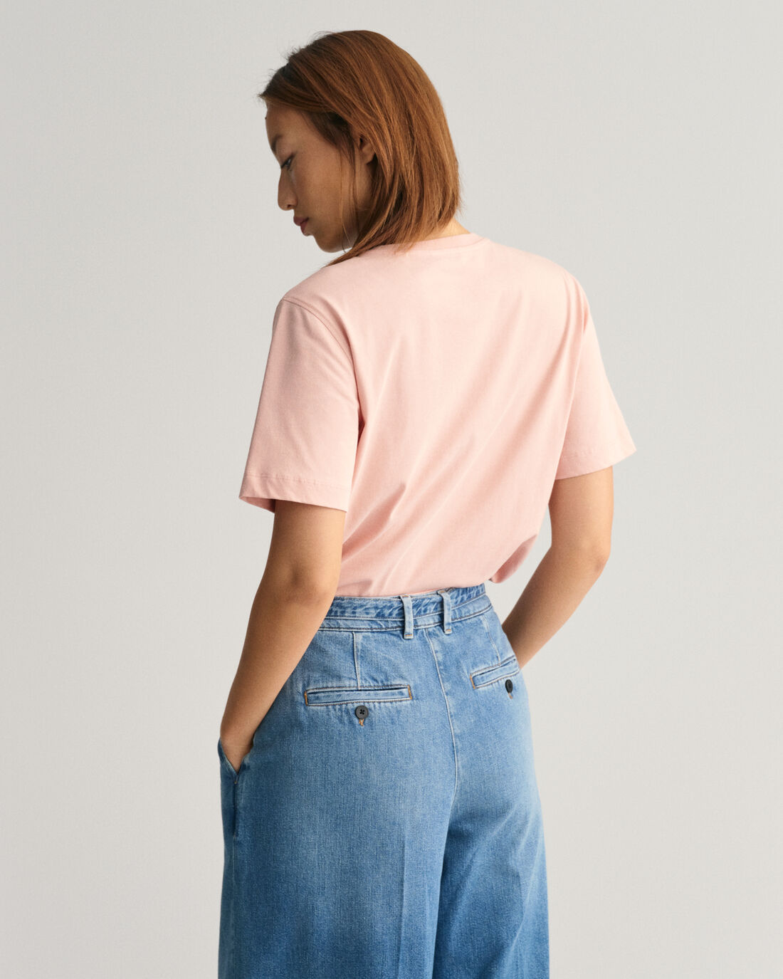 Logo Crew Neck T-Shirt - Autumn Sunset/Dusty Rose