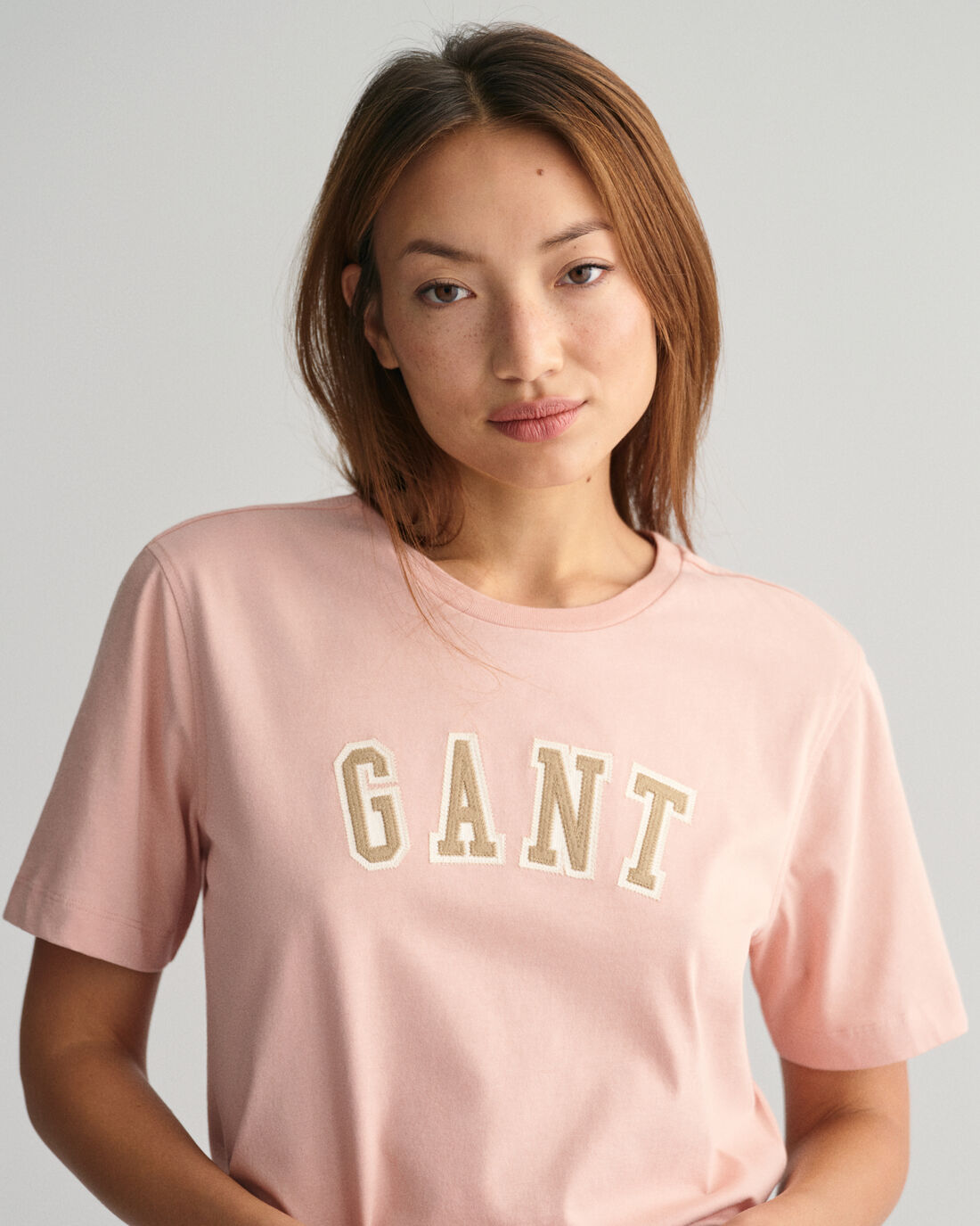 Logo Crew Neck T-Shirt - Autumn Sunset/Dusty Rose