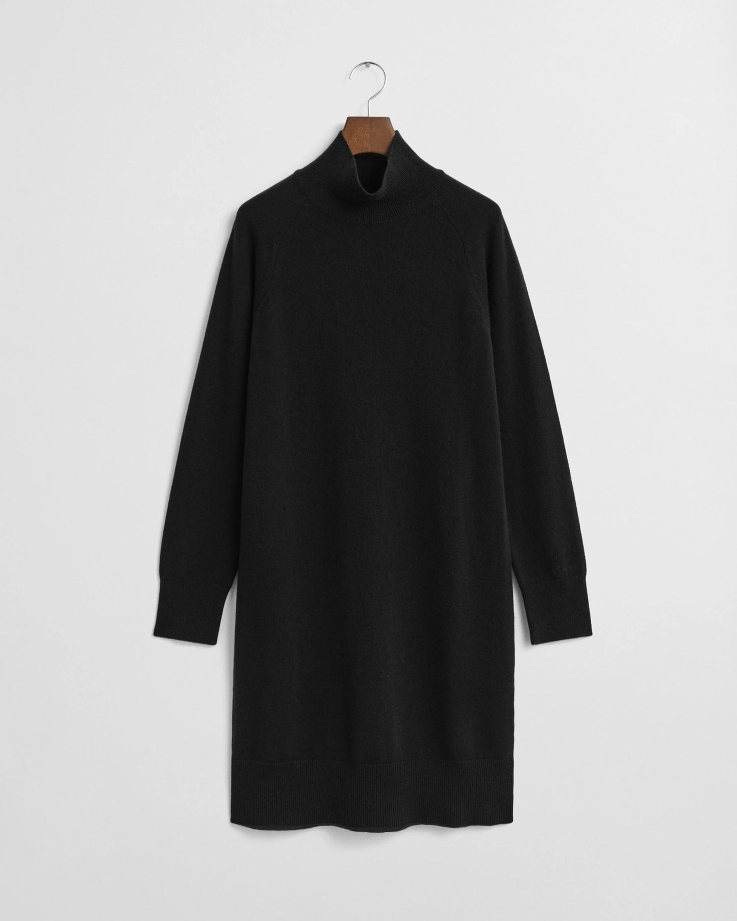Superfine Lambswool Knit Dress - Black