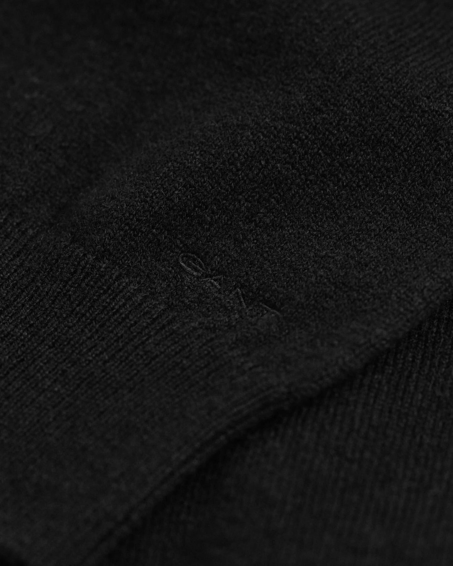 Superfine Lambswool Knit Dress - Black